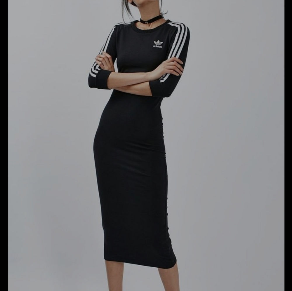 Adidas 3 stripes maxi dress
